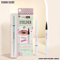 [COD] อายไลเนอร์ เมจิก ซีเวนน่า SIVANNA LUXURY DEEP LONG LASTING FINE EYELINER#ไอซี ES8016