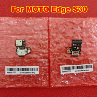 Original MIC USB Charging Port Charge Board For Motorola MOTO Edge S30 5G Plug Microphone Flex Cable Plate Phone Replacement