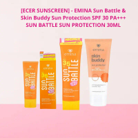 [ECER SUNSCREEN] - EMINA Sun Battle & Skin Buddy Sun Protection SPF 30 PA+++ SUN BATTLE SUN PROTECTI