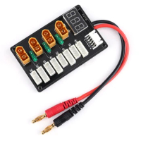 RC Lipo Battery Parallel Charging Board With Voltage Tester XT60/XT30 Plug Compatible With IMAX B6 B6AC Balance Charger For Toy