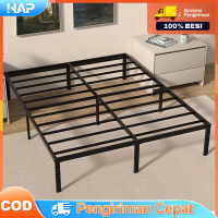 Tempat Tidur Besi Ranjang Besi Tatakan Divan Besi Bisu Ekonomi / Divan Dipan Yang Tebal