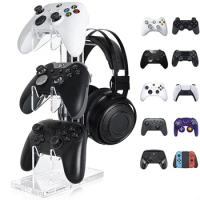 Floor Stand Display Holder Universal 3 Tier Controller Holder and Headset Stand Game Accessories for PS5/PS4/PS3/PS2/Xbox
