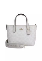 COACH City Mini 女士托特包粉筆白色CW032