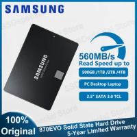 SAMSUNG SSD 870 EVO Internal Solid State Disk HDD Hard Drive 250GB 500GB 1TB 2TB SATA3 2.5 inch Laptop Desktop PC MLC disco duro
