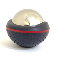 深層冰鎮 滾筒按摩球 緩解疲勞 ice massage ball 冰敷舒緩 冰滾球 康復健身 手指壓健身球(黑)