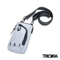 【Troika】REFLACTIVE SMARTBAG反光手機單肩包 側背包(夜跑 運動 防潑水 單肩 夜光)
