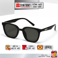 C Kính Râm Nam Nữ Chống Tia UV SANTONY Mắt Nhựa Đen Sang Chảnh Thời Trang Cặp Đôi