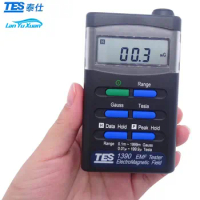 TES-1390 EMF Tester ElectroMagnetic Field Tester EMF Radiation Levels Tester
