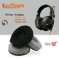 EarTlogis Velvet Replacement Ear Pads for Fostex T20RP mk3/ T40RP mk3/ T50RP mk3 Headset Parts Earmuff Cover Cushion Cups pillow