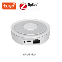 Tuya ZigBee3.0 Smart Hub, Wireless/Wired/Bluetooth Gateway Bridge for App Remote Control, Works with Alexa Google Home Assistant
