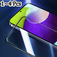 1~4 Pcs, Protective Glass for Samsung A52s 5G Glass Samsung A52 5G Screen Protector A52s 5G Protective Film A52 5G Samsung Galaxy A 52 Tempered Glass Film A52 4G Glass