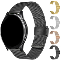 18MM Stainless Steel Straps For Fossil Gen 4 Q Venture HR/Gen 3 Q Venture Smart Watch Band Metal Bracelet For Ticwatch C2 Correa