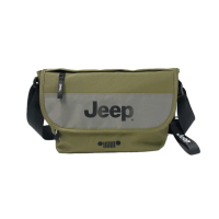 【JEEP】母親節禮物 經典品牌大LOGO肩背包(綠色)