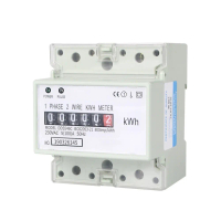 Meter kuasa digital 230V dengan meter watt, sistem pulsa dan isolasi