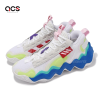 adidas 籃球鞋 Exhibit B 男鞋 白 紅 多色 緩震 中筒 復古 運動鞋 愛迪達 GZ9552