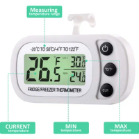 Magnetic Waterproof Hanging Refrigeration Gauge Fridge Freezer Thermometer Temperature Meter Kitchen Tool