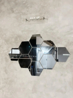 Kaca Cermin Hexagonal ASLI KACA 100% / Dekorasi Kamar Minimalis / Kaca Cermin Jernih Kaca