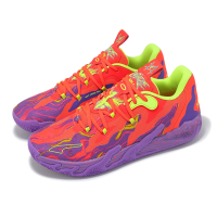 Puma 籃球鞋 MB 03 Lo Lava 男鞋 紅 紫 緩衝 支撐 氮氣中底 三球 LaMelo 運動鞋 31084701