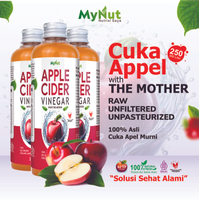 MYNUT CUKA APEL 250 ML APPLE CIDER VINEGAR 100% ASLI PRODUK HERBAL ORIGINAL PREMIUM QUALITY