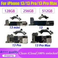 Fully Tested Authentic Motherboard For iPhone 13 Pro Max 128G 256G Original Mainboard With Face ID Cleaned iCloud Free Shipping