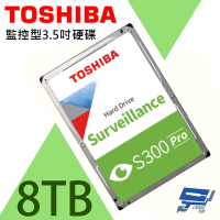 昌運監視器 TOSHIBA 東芝 8TB 監控型3.5吋硬碟 監控系統專用 7200轉 HDWT380UZSVA(HDWTA80UZSVA)