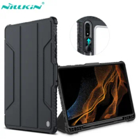 For Samsung Galaxy Tab S8/S8 Plus Case Nillkin Bumper Leather Case For Samsung Galaxy Tab S7 FE/S7 Plus /S7 Camera Protect Cover