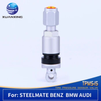 TPMS-15 TPMS Valves Tire Pressure Monitoring Sensor Valve Tire Valve Stem Caps Aluminum Alloy for STEELMATE Benz BMW Audi