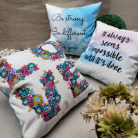 [CUCI GUDANG SALE] Sarung bantal sofa motif printing tulisan dan gambar bahan tebal