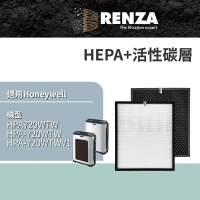 【RENZA】適用Honeywell HPA-720WTW HPA-720WTWV1 HPA-720 大台空氣清淨機(HEPA濾網+活性碳濾網 濾芯)