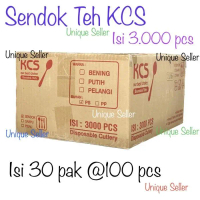Sendok Teh Plastik PUTIH KCS [1 Dus] isi 3000 pcs EpiqueSeller