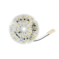 ETL Ceiling Fan Ceiling Light LED Module SCR Dimmable 18W 120V 100Mm 3000K-6000K Monochrome CRI90 With Cover Module Durable