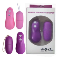 Wireless Remote Control Vibrator 68 different frequency luminous Jumping Egg Bullet magic eggs Pocket Vibration Massager