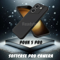 Casr 6D Pro Camera black Tecno Pova 5 pro Softcase Silikon