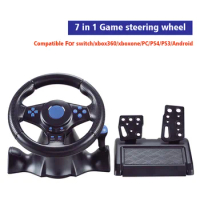 For Nintendo Switch 7 in 1 Racing Game Steering Wheel Vibration Controller Steering Wheel For Switch/xbox One/360/PS4/PS2/PS3/PC