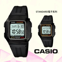 【CASIO 卡西歐】輕薄方形電子錶系列(F-201WA)