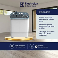 [Trade In] Electrolux Mesin Cuci Twin Tub 7kg - Power Pulsator - Extra Rinse - AirTurbo - Garansi 1 