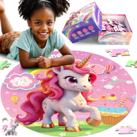 ZIZZ Kids Large Floor Puzzle -Educational Floor Puzzles for Kids Best Gifts for 3-6 Years Old Girls 