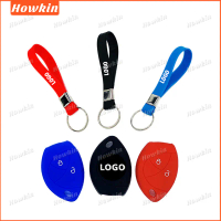 Bao da chìa khóa silicon, dành riêng cho Toyota Hilux Vigo Innova Fortuner, với Logo, bao gồm móc ch