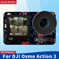 For DJI Osmo Action 3 Video Camera Sport Body Skin Anti-Scratch Protective Film Body Protector Sticker Action3