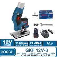 Bosch GKF12V-8 Brushless CORDLESS PALM ROUTER Electric Trimmer Multifunctional Wood Milling Trimming Engraving Slotting Machine
