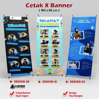 Cetak X Banner Sidang Banner Wisuda Tema Netflix, X Banner Wisuda Tema Threads, X Banner Wisuda Tema