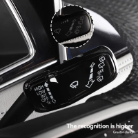2Pcs Car Steering Wheel Headlight Switch Control Cover Wiper Switch Trim Accessories for VW Polo Gol