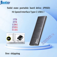 CoolFish External SSD NVME 128G256G512G1T2T USB3.1 portable hard drives Type C M.2NGFF Solid State Drive For Laptop Desk Free Sh