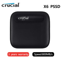Crucial X6 PSSD 500GB 1TB 2TB 4TB External Solid State Drive X9 Pro Portable SSD USB 3.2 Type-C Hard Disk for Dell HP Loptop Mac