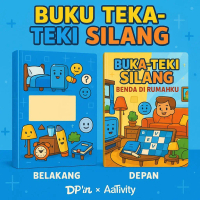 Buku Teka-Teki Silang Anak – Benda Di Rumahku | Edukatif & Seru - A4/A5