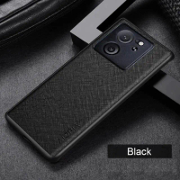 Case XIAOMI 13T 12T 5G Canvas Cross Pattern Slim Ultra Fit Cover