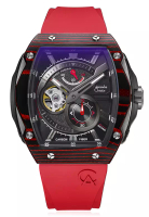 Alexandre Christie Jam Tangan Pria Alexandre Christie Automatic 6608 MAREPBARE - Carbon Fiber - FKM 