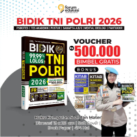 [DAPAT DUA PCS] BUKU TNI POLRI 2026 PAKET BUKU BIDIK LOLOS TNI-POLRI 2026