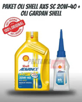 OLI SHELL ADVANCE AX5 SCOOTER 20W40 0.8L & OLI GARDAN SHELL ORIGINAL