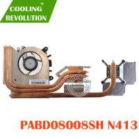 NEW Original Cooling Heatsink And FAN For MSI GF63 PABD08008SL 1.0A 5VDC N413 E322500300A8700I34001596